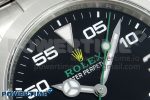 Air-King 126900 Clean 1:1 Best Edition 904L Steel Black Dial on SS Bracelet VR3230 - Image 4