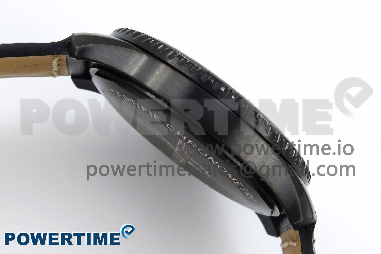 Navitimer 8 Automatic 41mm PVD TF 1:1 Best Edition Black Dial on Black Leather Strap A2824 - Image 7