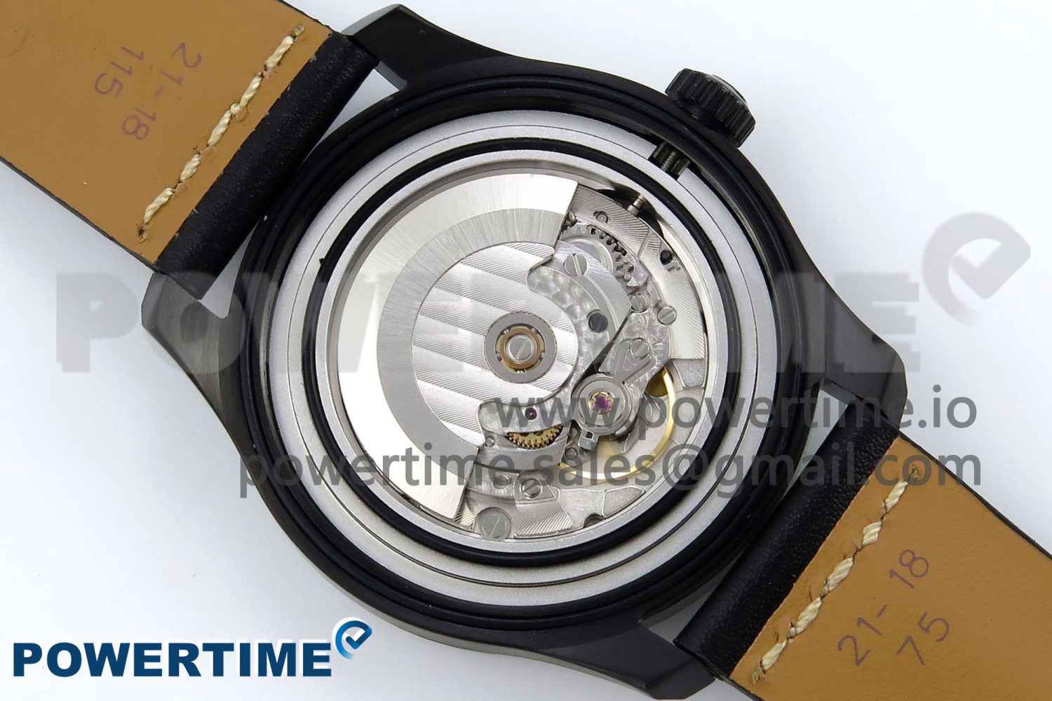 Navitimer 8 Automatic 41mm PVD TF 1:1 Best Edition Black Dial on Black Leather Strap A2824 - Image 10