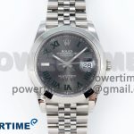 DateJust 41 126300 904L SS VSF 1:1 Best Edition Gray Dial Roman Markers on Jubilee Bracelet VS3235