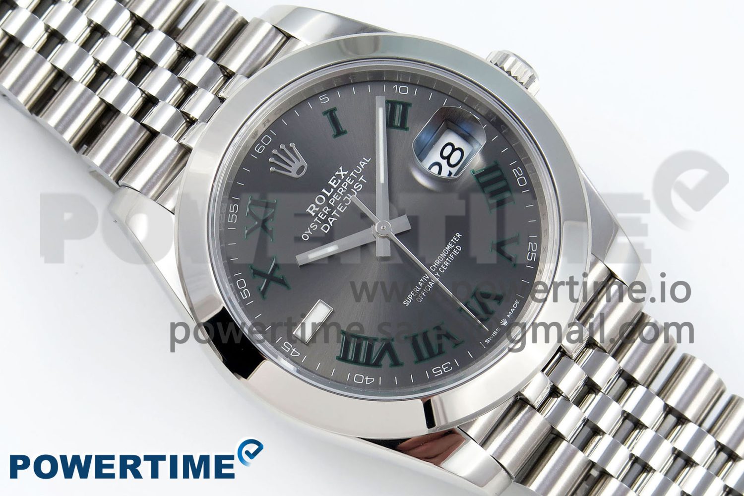 DateJust 41 126300 904L SS VSF 1:1 Best Edition Gray Dial Roman Markers on Jubilee Bracelet VS3235 - Image 3