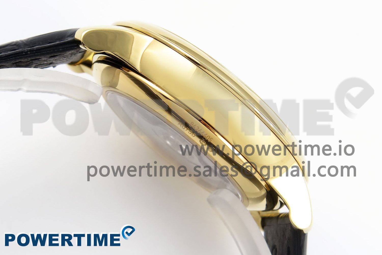 De Ville Power Reserve YG MKF 1:1 Best Edition Black Dial on Black Leather Strap A8810 - Image 7
