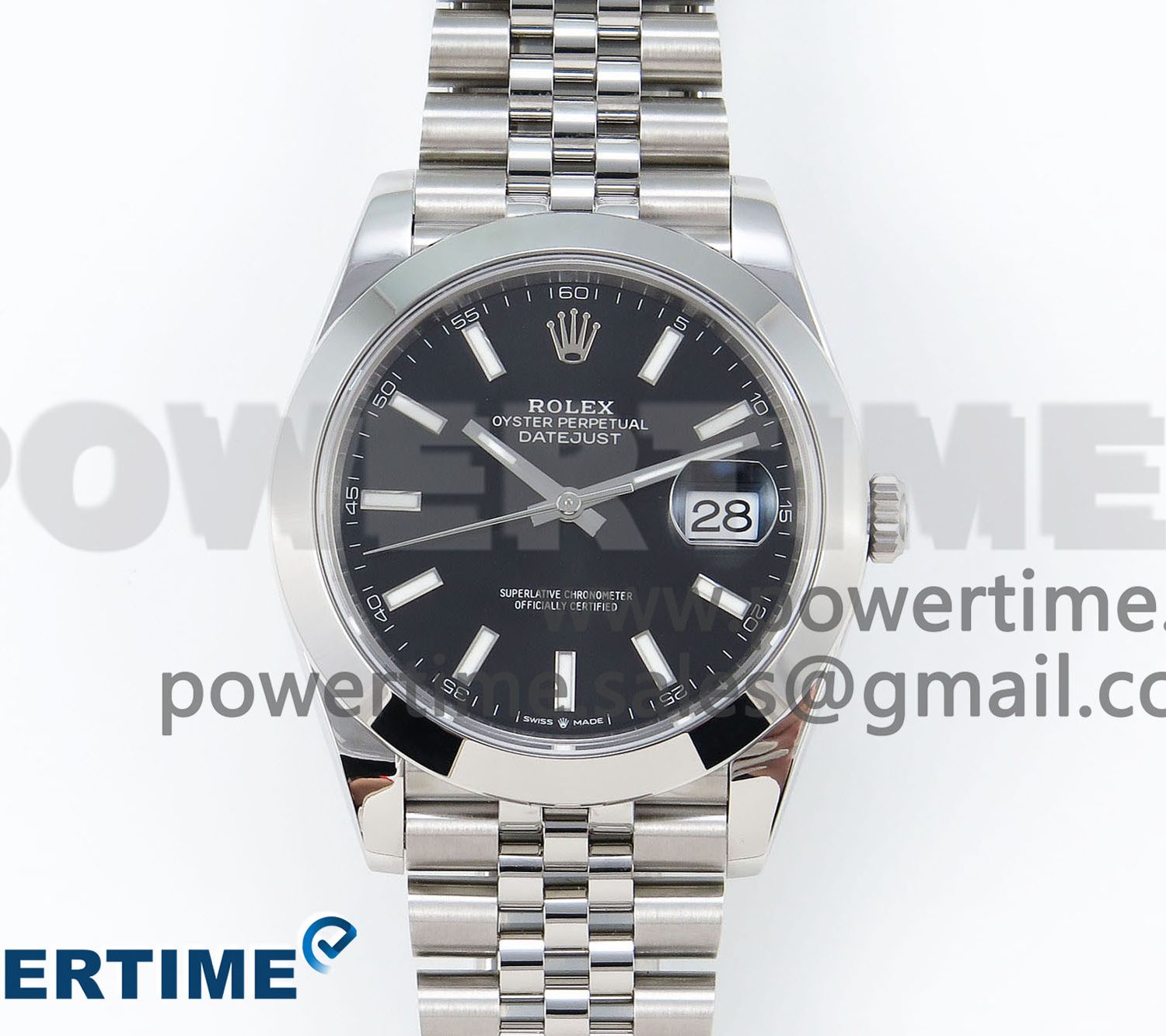 DateJust 41 126330 904L SS VSF 1:1 Best Edition Black Dial on Jubilee Bracelet VS3235