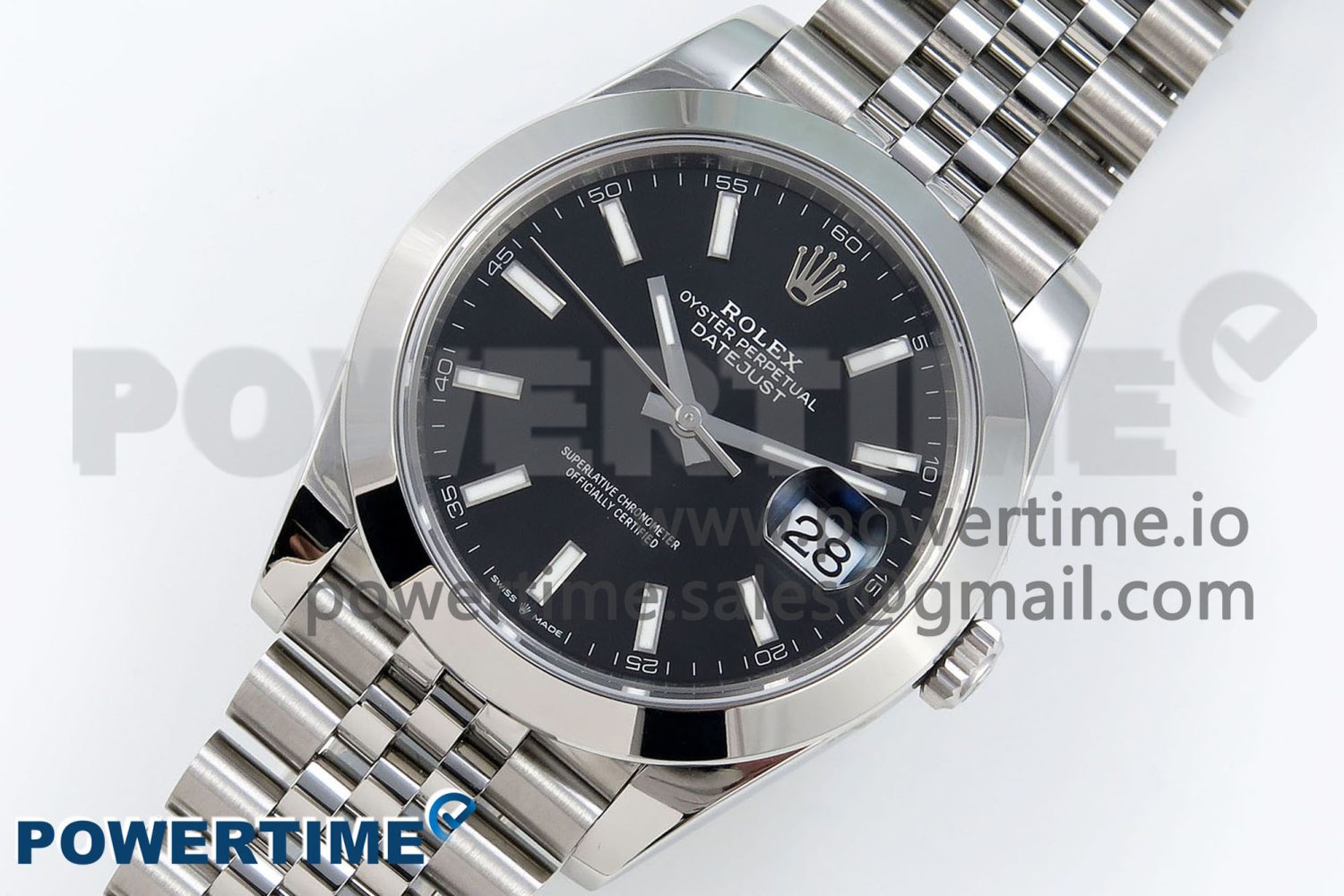 DateJust 41 126330 904L SS VSF 1:1 Best Edition Black Dial on Jubilee Bracelet VS3235 - Image 2
