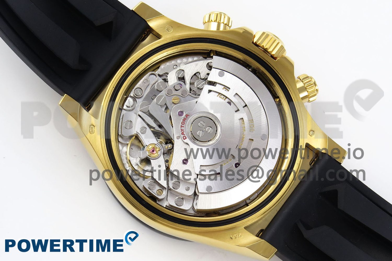 Daytona 116518 APSF 1:1 Best Edition YG/Black Dial on Oysterflex Rubber Strap SH4130 - Image 9