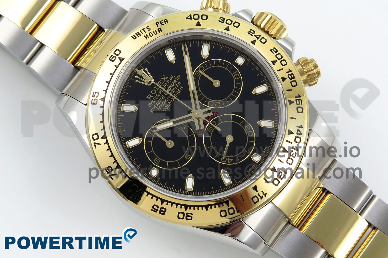 Daytona 116503 QF 1:1 Best Edition Black Dial on SS/YG Bracelet SH4130 V3 (Gain Weight) - Image 3