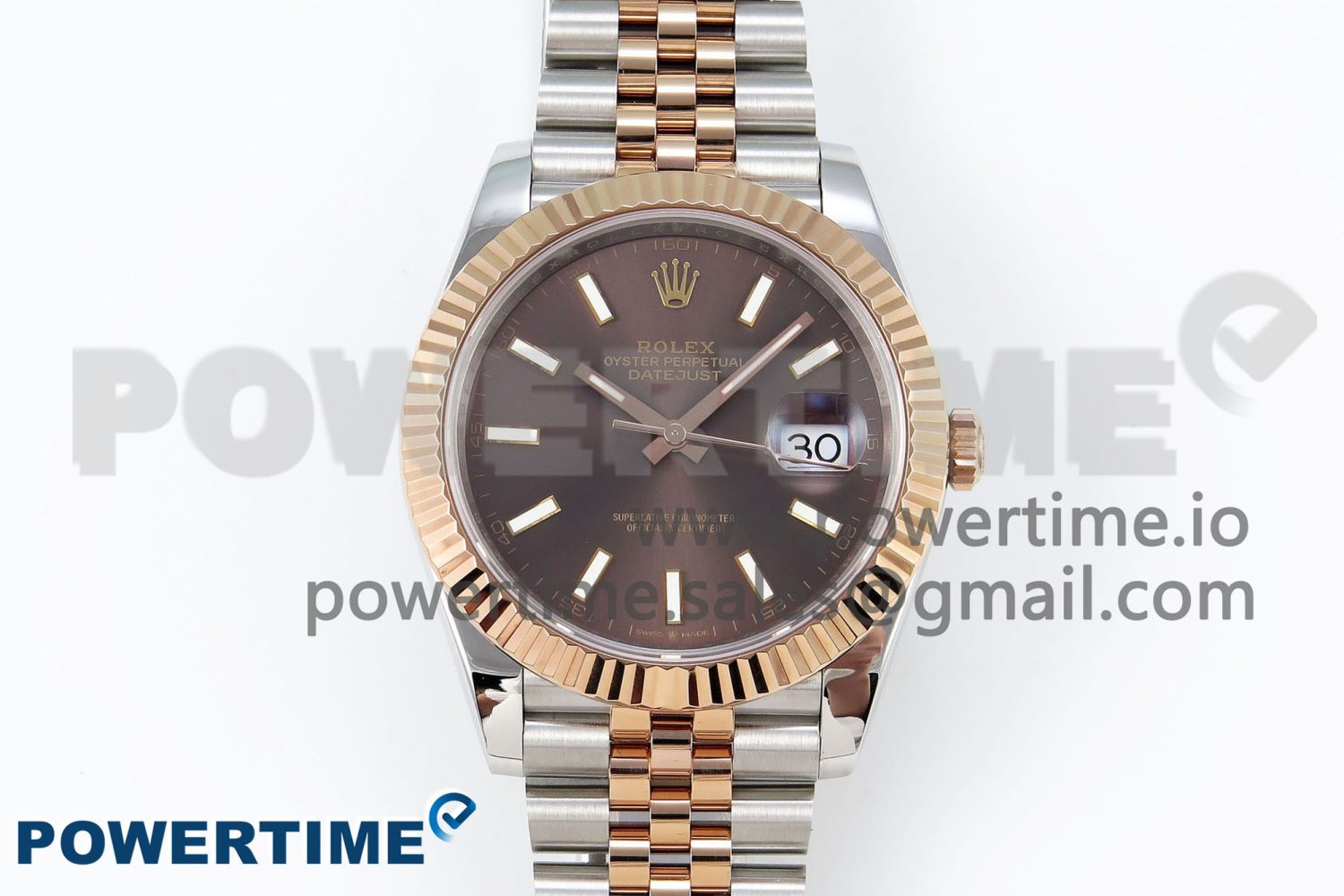 DateJust 41 126331 904L SS/RG VSF 1:1 Best Edition Brown Dial on Jubilee Bracelet VS3235 - Image 1