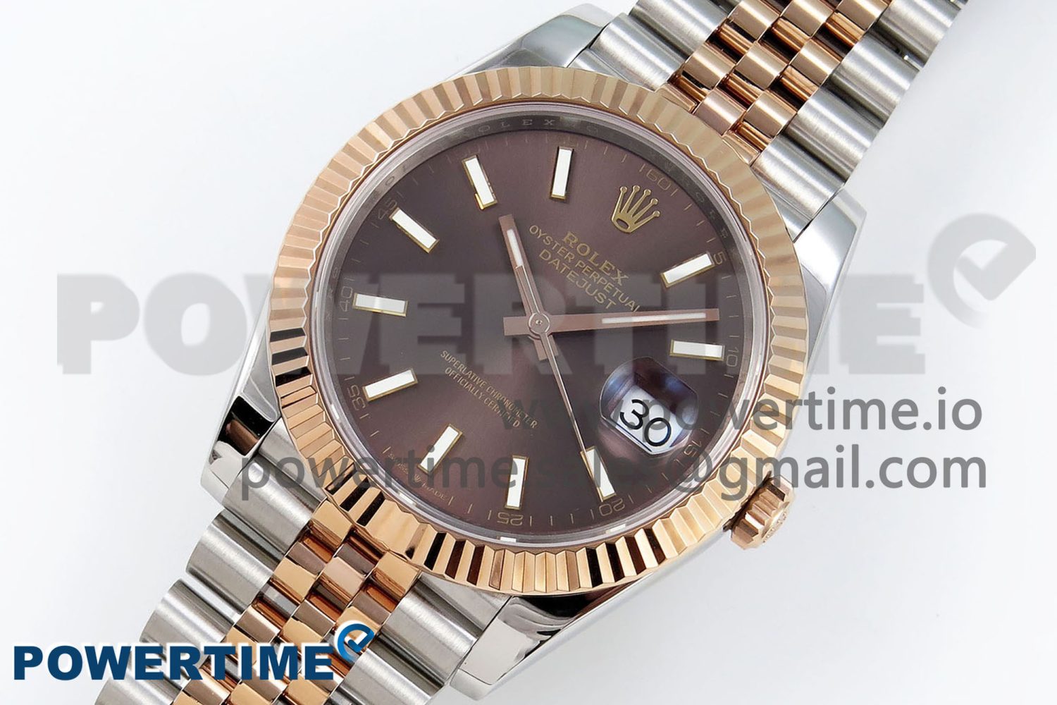 DateJust 41 126331 904L SS/RG VSF 1:1 Best Edition Brown Dial on Jubilee Bracelet VS3235 - Image 2