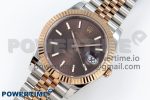 DateJust 41 126331 904L SS/RG VSF 1:1 Best Edition Brown Dial on Jubilee Bracelet VS3235 - Image 2