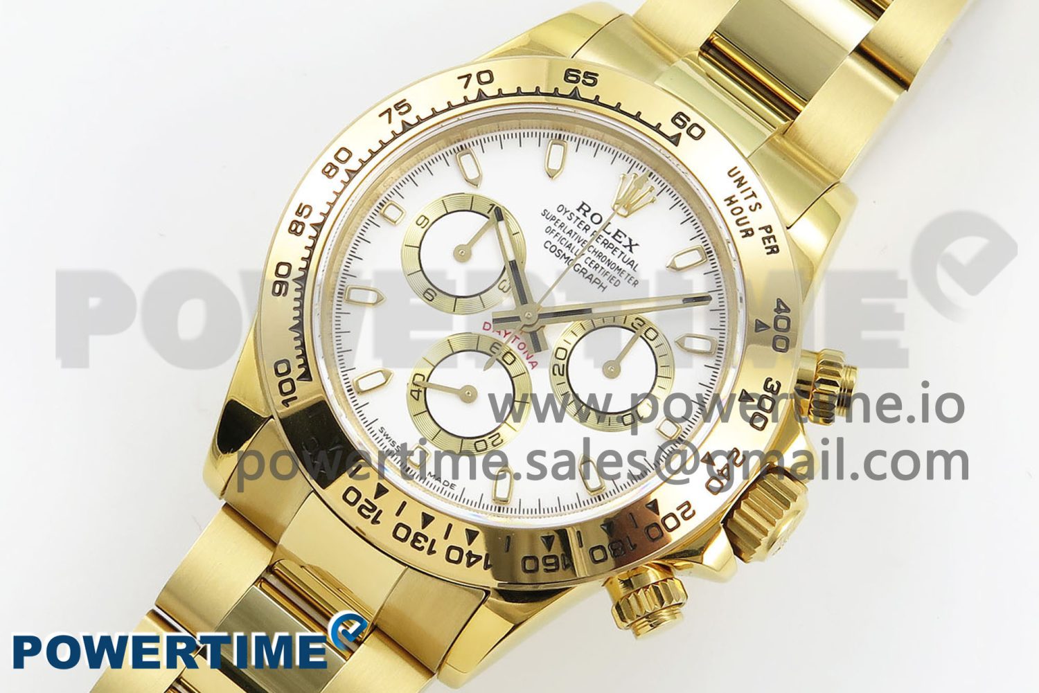 Daytona 116508 QF 1:1 Best Edition White Dial on YG Bracelet SH4130 V3 (Gain Weight) - Image 2