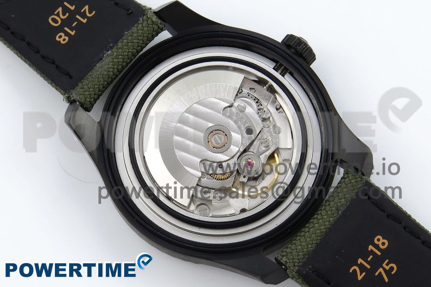Navitimer 8 Automatic 41mm PVD TF 1:1 Best Edition Green Dial on Green Nylon Strap A2824 - Image 10