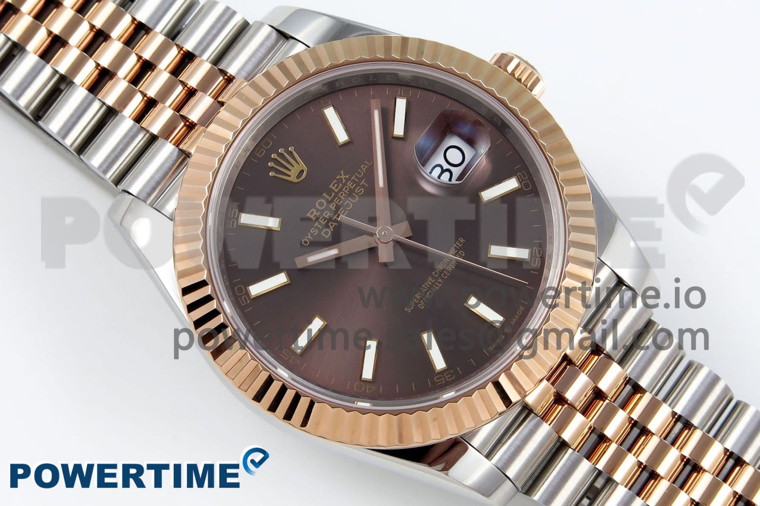 DateJust 41 126331 904L SS/RG VSF 1:1 Best Edition Brown Dial on Jubilee Bracelet VS3235 - Image 3