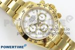 Daytona 116508 QF 1:1 Best Edition White Dial on YG Bracelet SH4130 V3 (Gain Weight) - Image 3