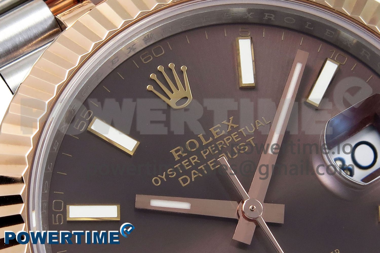 DateJust 41 126331 904L SS/RG VSF 1:1 Best Edition Brown Dial on Jubilee Bracelet VS3235 - Image 4
