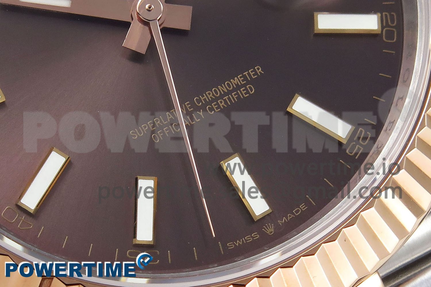 DateJust 41 126331 904L SS/RG VSF 1:1 Best Edition Brown Dial on Jubilee Bracelet VS3235 - Image 5