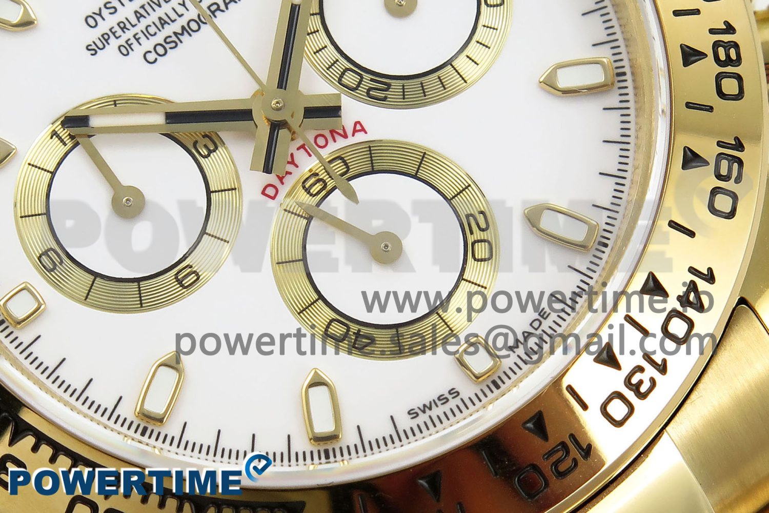 Daytona 116508 QF 1:1 Best Edition White Dial on YG Bracelet SH4130 V3 (Gain Weight) - Image 5