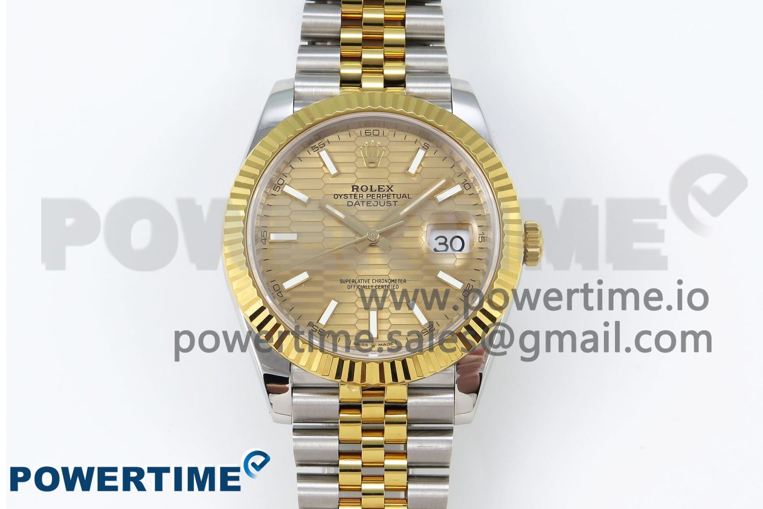 DateJust 41 126331 VSF 1:1 Best Edition 904L Steel Yellow Gold Textured Dial on SS/YG Jubilee Bracelet VS3235 - Image 1