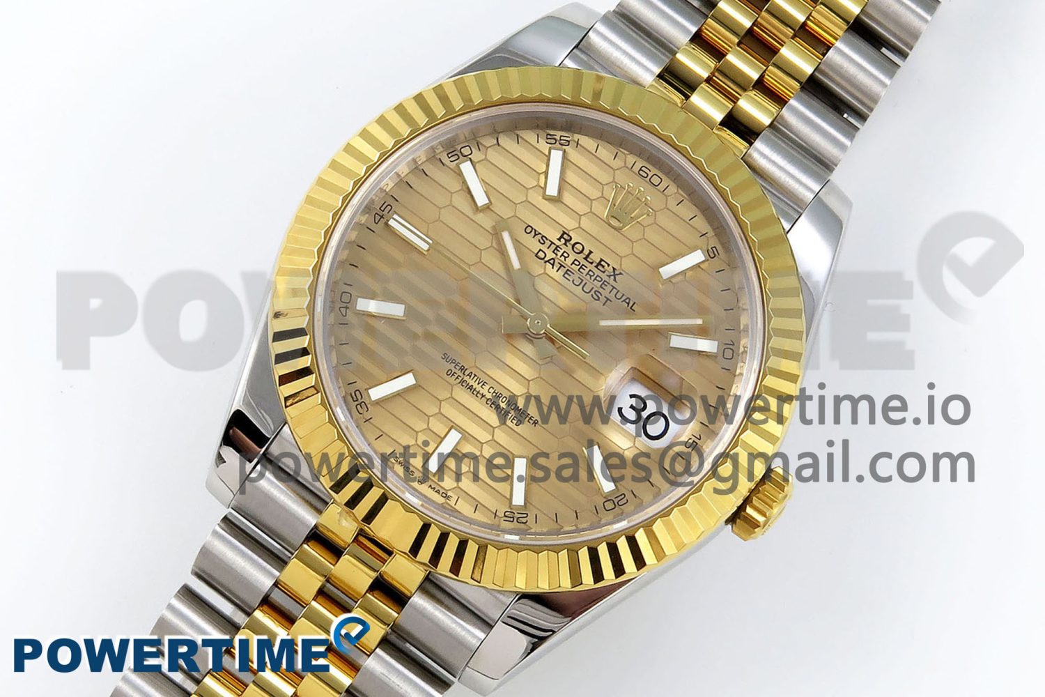 DateJust 41 126331 VSF 1:1 Best Edition 904L Steel Yellow Gold Textured Dial on SS/YG Jubilee Bracelet VS3235 - Image 2