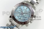 Daytona 116506 Clean 1:1 Best Edition Ice Blue Dial Crystal Markers on SS Bracelet SA4130 V2 - Image 2