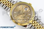 DateJust 41 126331 VSF 1:1 Best Edition 904L Steel Yellow Gold Textured Dial on SS/YG Jubilee Bracelet VS3235 - Image 3