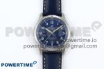Navitimer 8 Automatic 41mm SS TF 1:1 Best Edition Blue Dial on Blue Leather Strap A2824