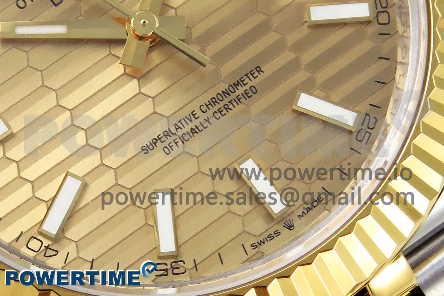 DateJust 41 126331 VSF 1:1 Best Edition 904L Steel Yellow Gold Textured Dial on SS/YG Jubilee Bracelet VS3235 - Image 5