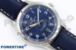 Navitimer 8 Automatic 41mm SS TF 1:1 Best Edition Blue Dial on Blue Leather Strap A2824 - Image 3