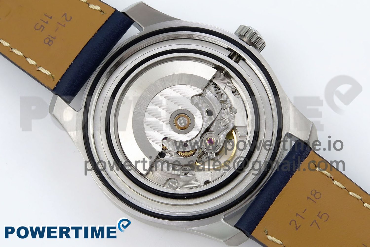 Navitimer 8 Automatic 41mm SS TF 1:1 Best Edition Blue Dial on Blue Leather Strap A2824 - Image 10