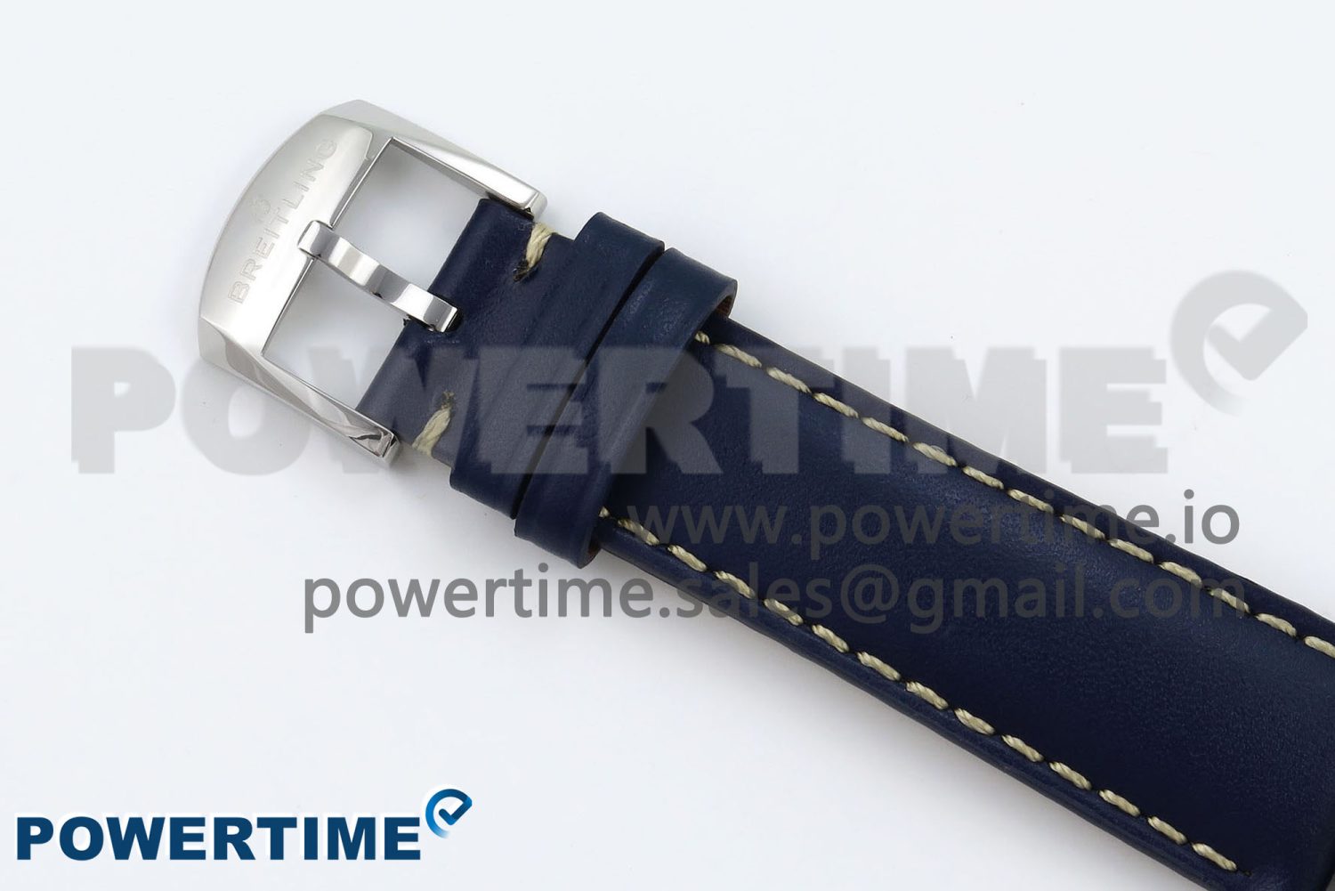 Navitimer 8 Automatic 41mm SS TF 1:1 Best Edition Blue Dial on Blue Leather Strap A2824 - Image 13