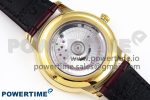 De Ville Date YG MKF 1:1 Best Edition White Textured Dial Roman Marker on Brown Leather Strap A8800 - Image 8