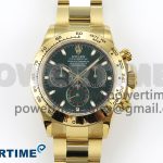 Daytona 116508 QF 1:1 Best Edition Green Dial on YG Bracelet SH4130 V3 (Gain Weight)
