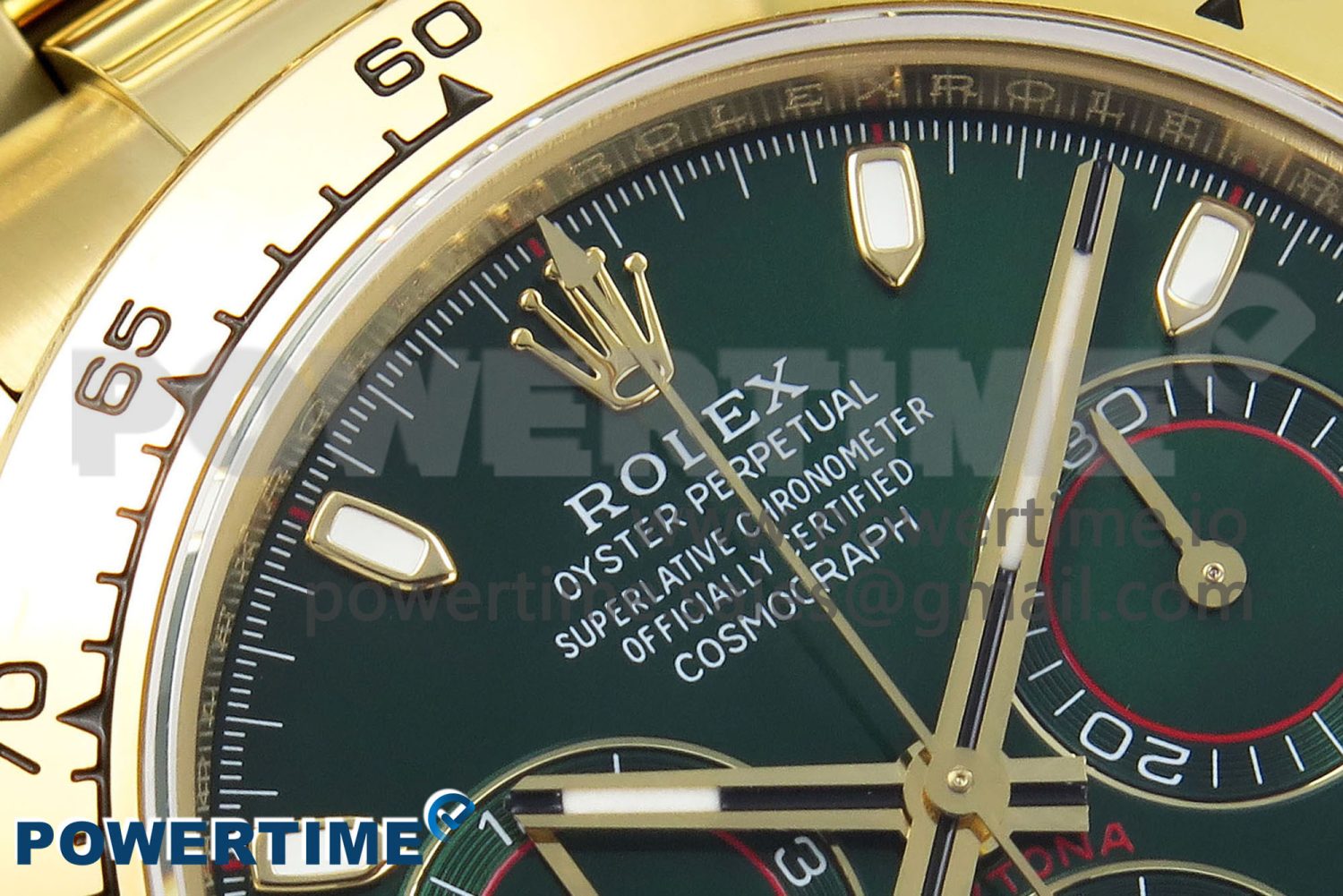 Daytona 116508 QF 1:1 Best Edition Green Dial on YG Bracelet SH4130 V3 (Gain Weight) - Image 4