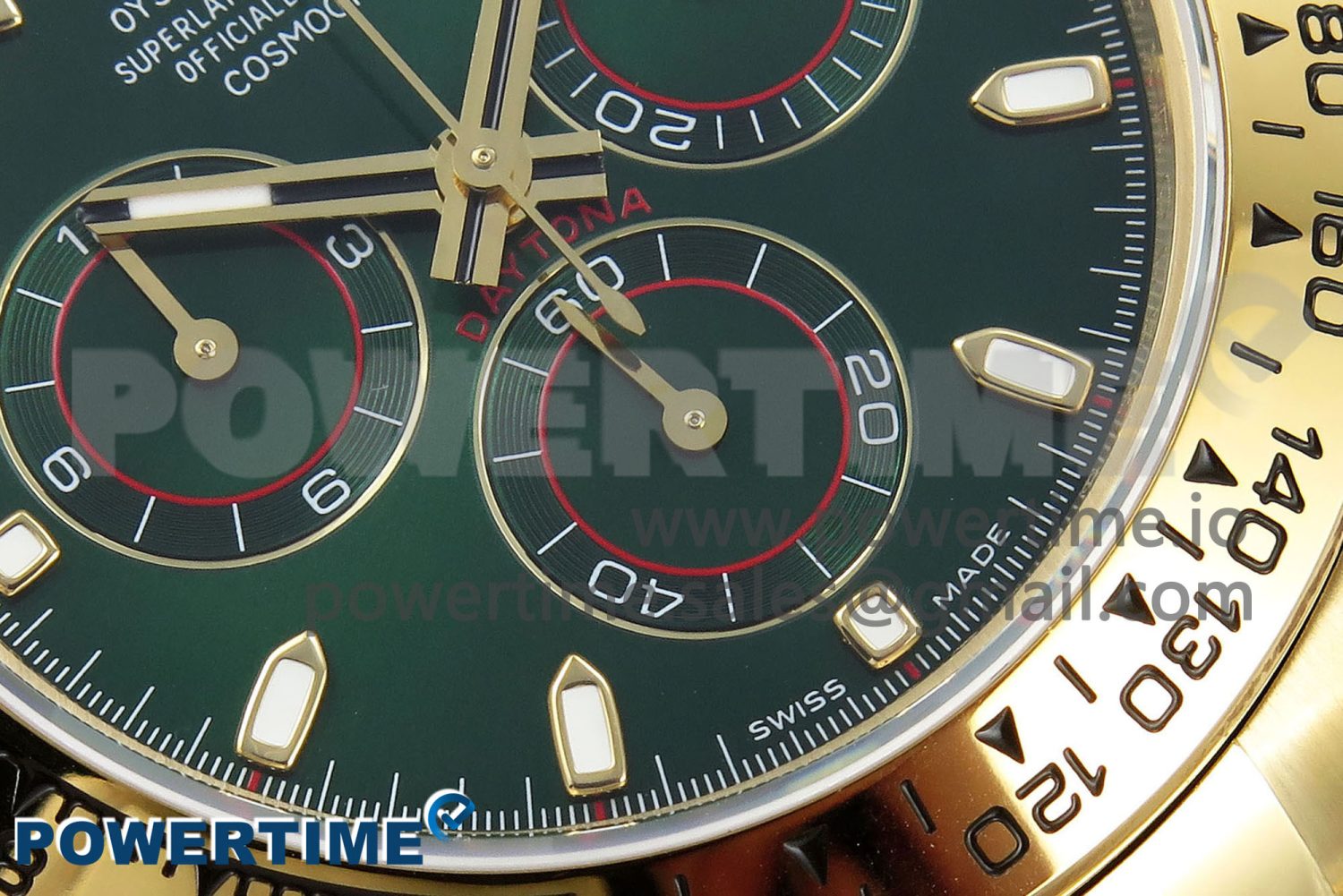 Daytona 116508 QF 1:1 Best Edition Green Dial on YG Bracelet SH4130 V3 (Gain Weight) - Image 5
