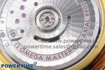 De Ville Date YG MKF 1:1 Best Edition White Textured Dial Roman Marker on Brown Leather Strap A8800 - Image 10