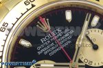 Daytona 116508 QF 1:1 Best Edition Black/YG Dial on YG Bracelet SH4130 V3 (Gain Weight) - Image 4