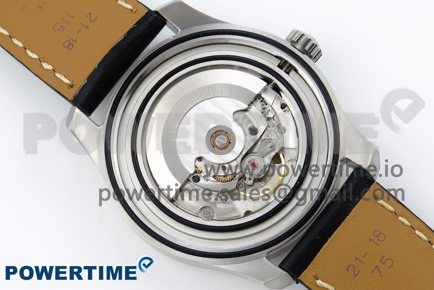 Navitimer 8 Automatic 41mm SS TF 1:1 Best Edition Black Dial on Black Leather Strap A2824 - Image 10