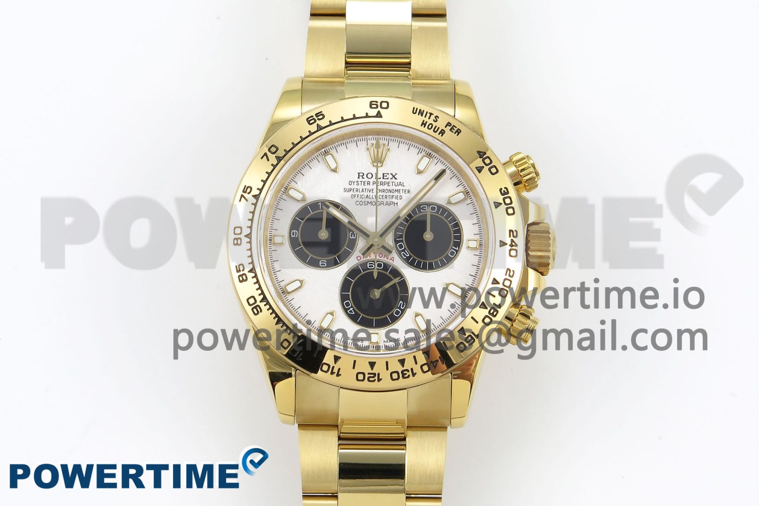 Daytona 116508 QF 1:1 Best Edition White/Black Dial on YG Bracelet SH4130 V3 (Gain Weight) - Image 1