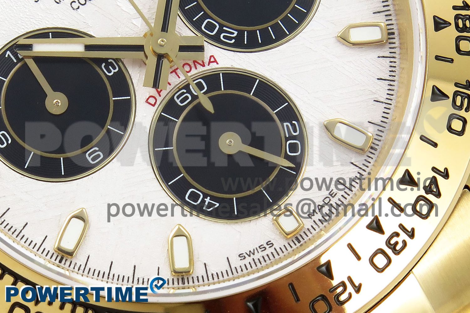 Daytona 116508 QF 1:1 Best Edition White/Black Dial on YG Bracelet SH4130 V3 (Gain Weight) - Image 5