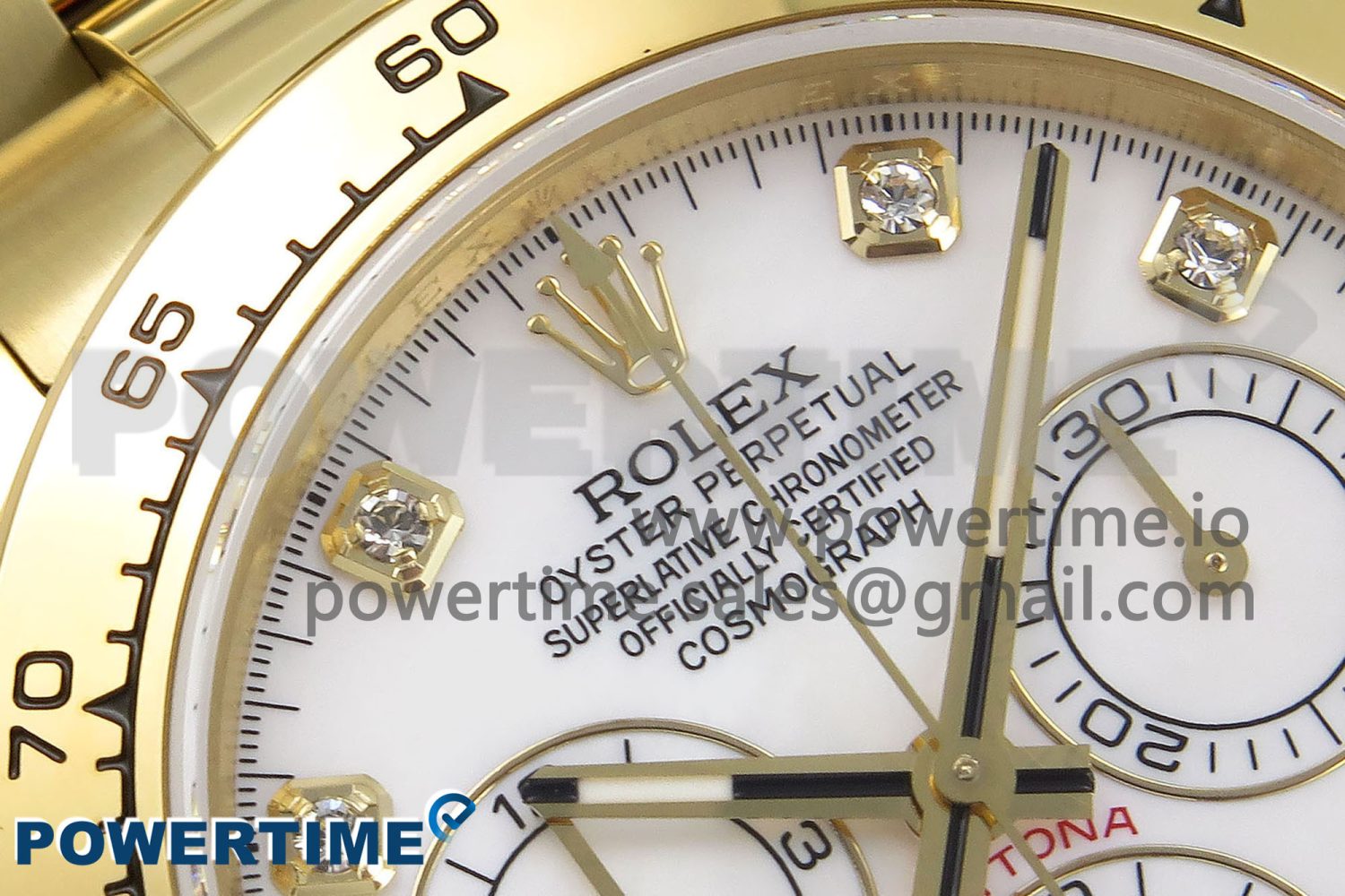 Daytona 116508 QF 1:1 Best Edition White Diamonds Dial on YG Bracelet SH4130 V3 (Gain Weight) - Image 4