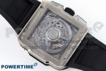Square Bang Unico 42mm Titanium BBF 1:1 Best Edition Skeleton Dial on Black Rubber Strap A1280 - Image 9