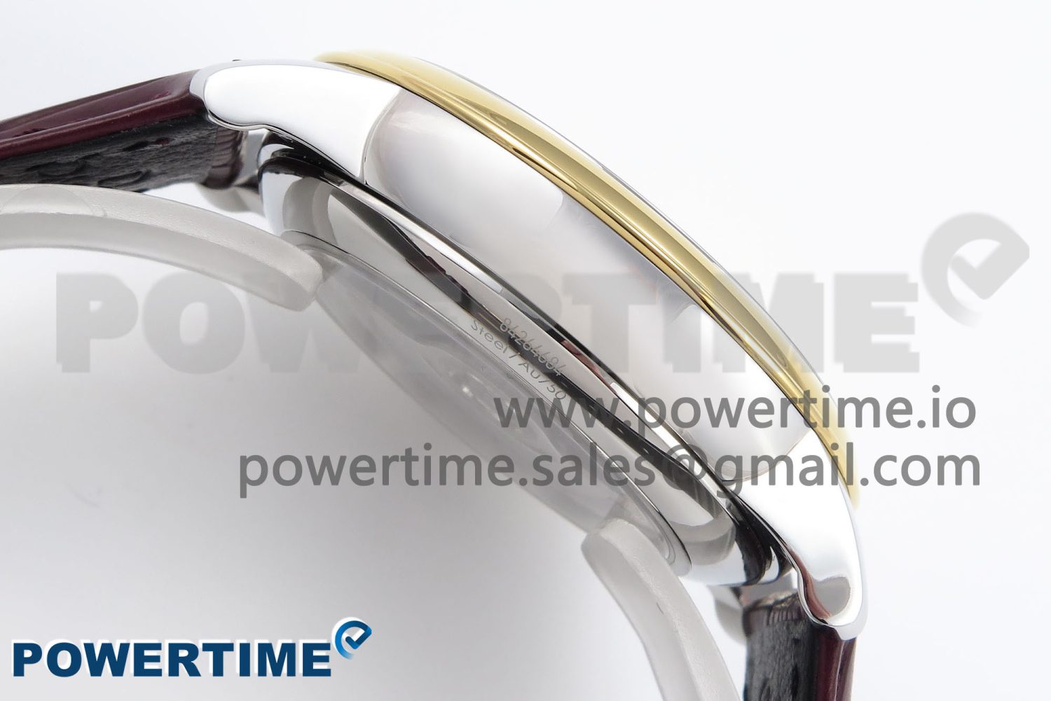 De Ville Date YG MKF 1:1 Best Edition White Dial Roman Marker on Brown Leather Strap A8800 - Image 7