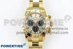 Daytona 116508 QF 1:1 Best Edition YG/Black Dial on YG Bracelet SH4130 V3 (Gain Weight)