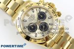 Daytona 116508 QF 1:1 Best Edition YG/Black Dial on YG Bracelet SH4130 V3 (Gain Weight) - Image 3