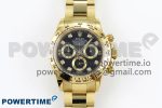 Daytona 116508 QF 1:1 Best Edition Black Diamonds Dial on YG Bracelet SH4130 V3 (Gain Weight)