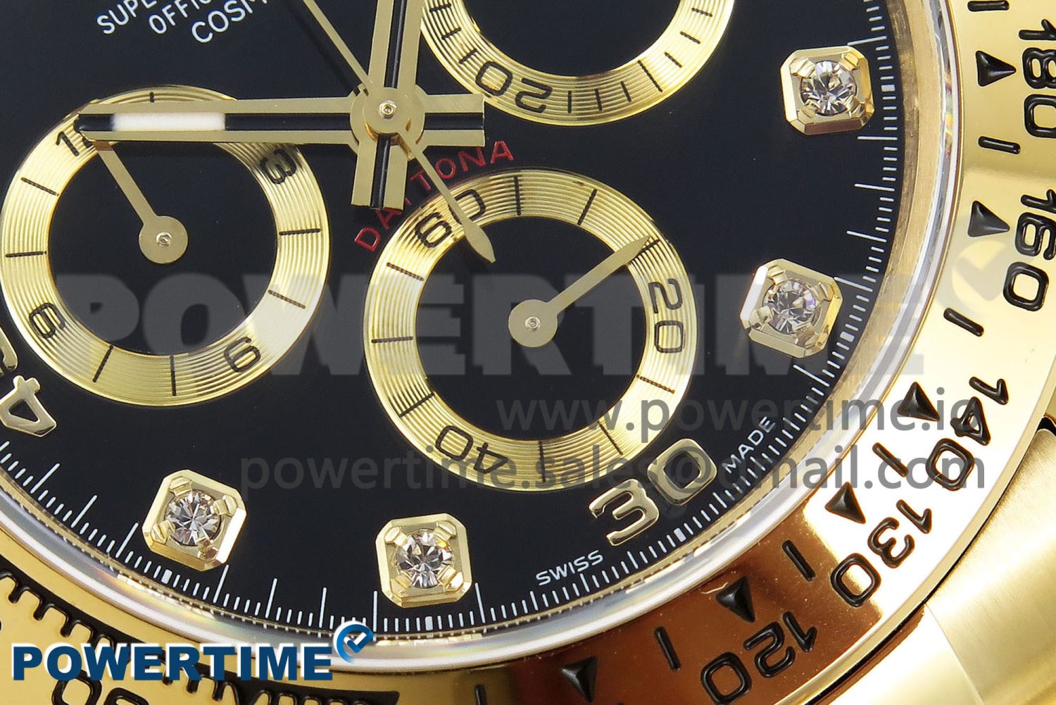 Daytona 116508 QF 1:1 Best Edition Black Diamonds Dial on YG Bracelet SH4130 V3 (Gain Weight) - Image 5