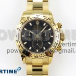 Daytona 116508 QF 1:1 Best Edition Black Dial on YG Bracelet SH4130 V3 (Gain Weight)