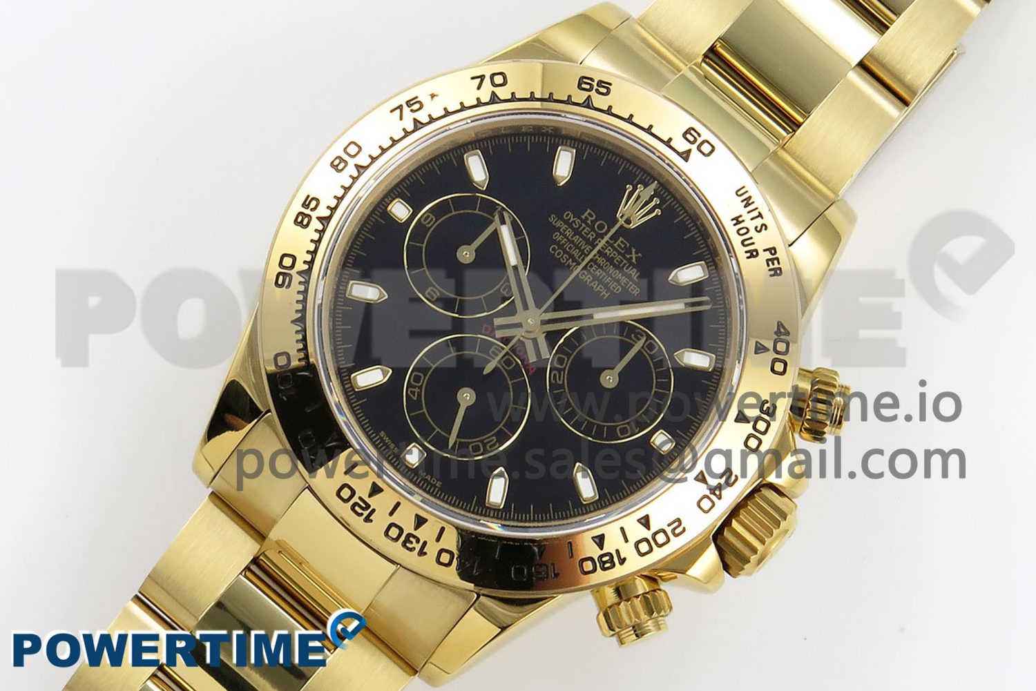 Daytona 116508 QF 1:1 Best Edition Black Dial on YG Bracelet SH4130 V3 (Gain Weight) - Image 2