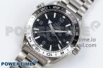 Planet Ocean 600M ‘Tai Chi’ GMT 43.5mm VSF 1:1 Best Edition Black/White Ceramic Bezel and Dial on SS Bracelet A8906 Super Clone - Image 2