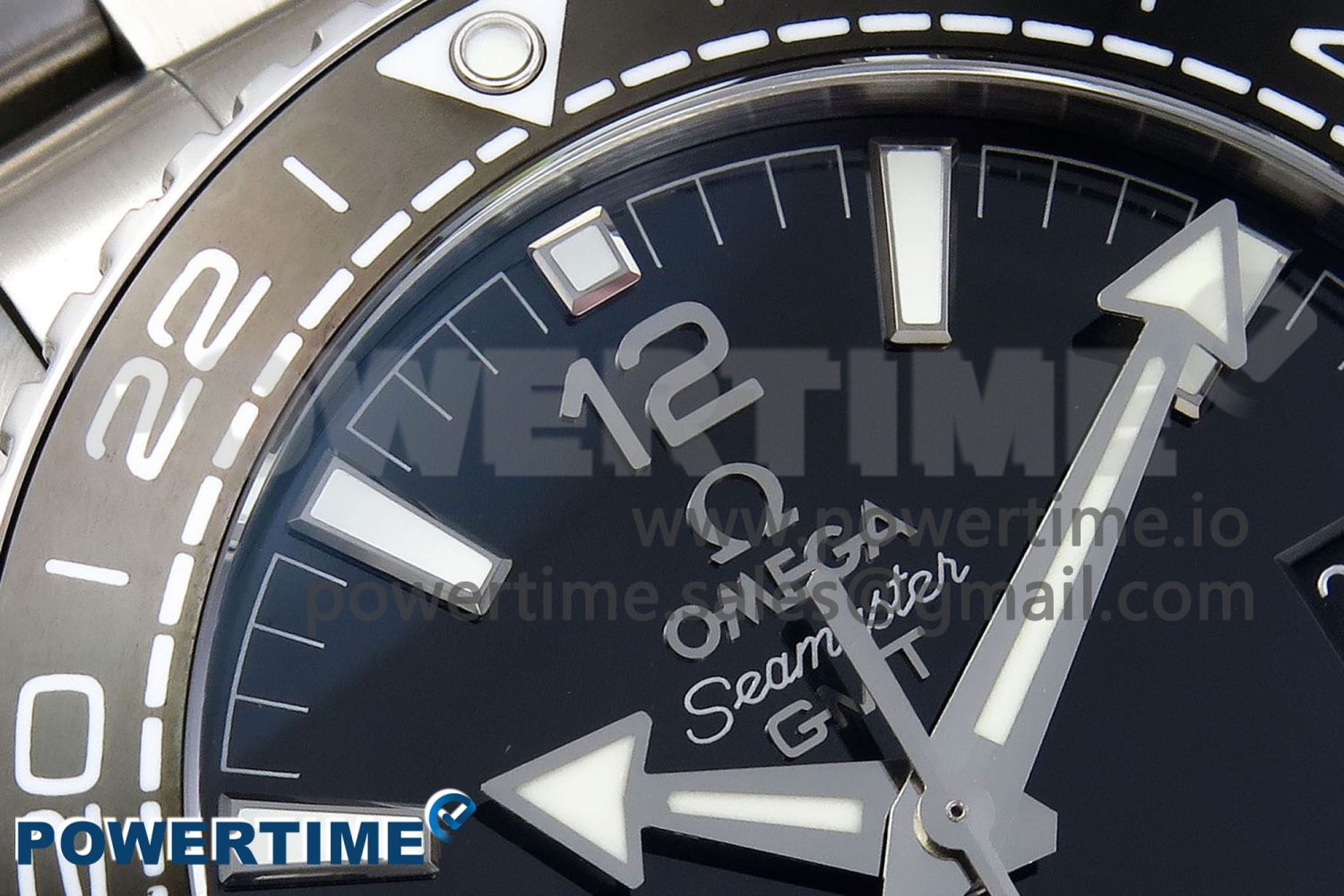 Planet Ocean 600M ‘Tai Chi’ GMT 43.5mm VSF 1:1 Best Edition Black/White Ceramic Bezel and Dial on SS Bracelet A8906 Super Clone - Image 4