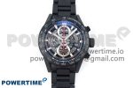 Calibre Heuer 01 Chrono 43mm Ceramic VSF 1:1 Best Edition Skeleton Dial on Ceramic Bracelet A1887
